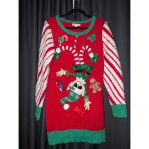 Ugly Christmas Sweater Xmas Size Large Dress